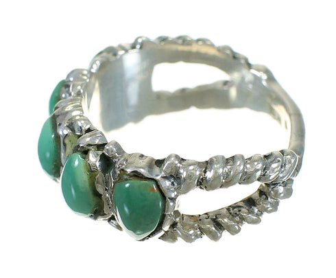 Genuine Sterling Silver Turquoise Ring Size 6-1/2 FX90580